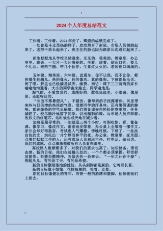 2017个人年度总结范文