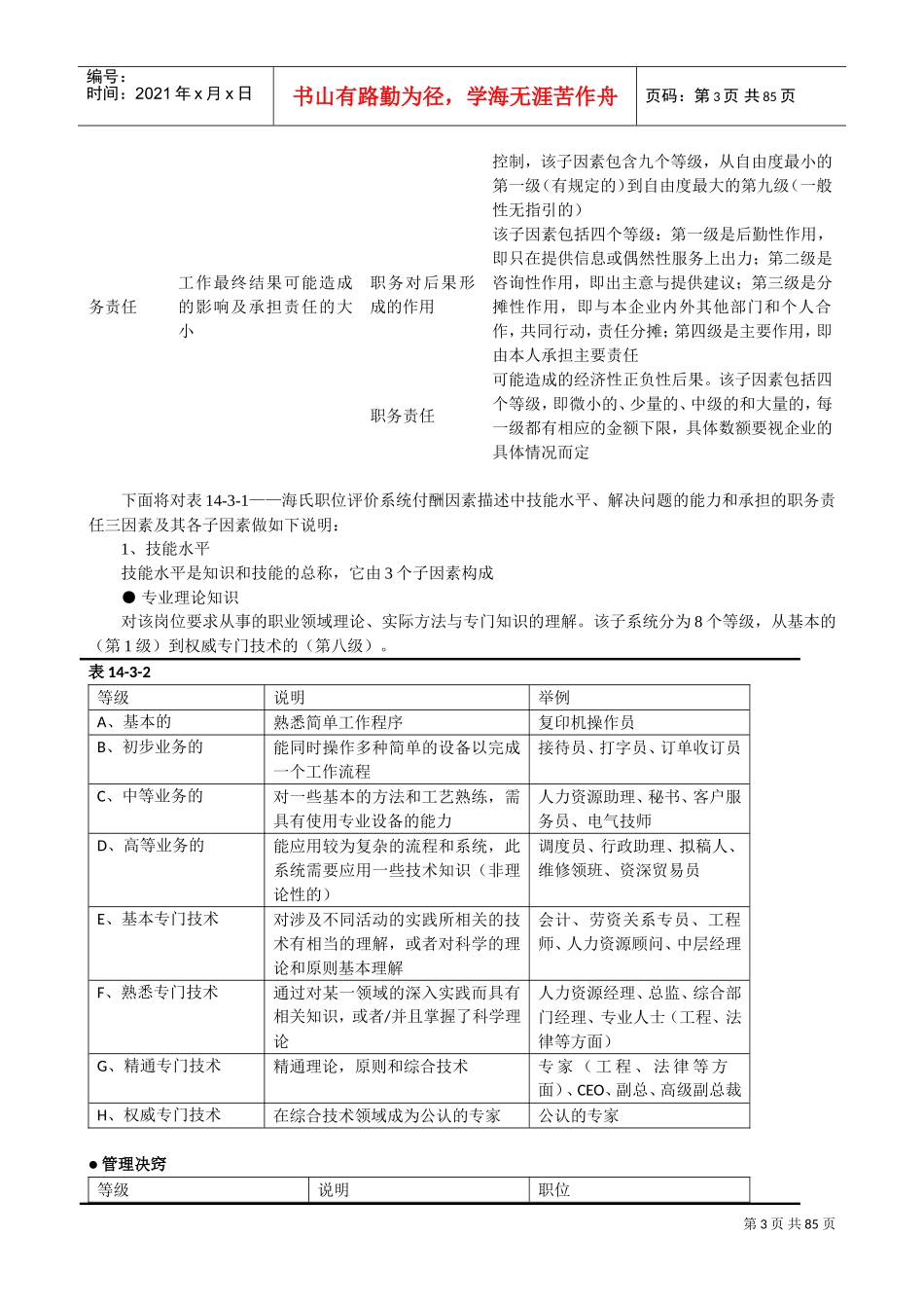 海氏与美世国际职位评估法_第3页