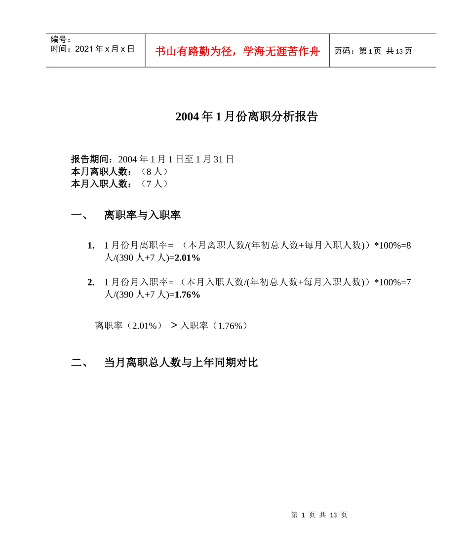 离职分析报告_第1页