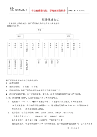 焊工培训讲稿