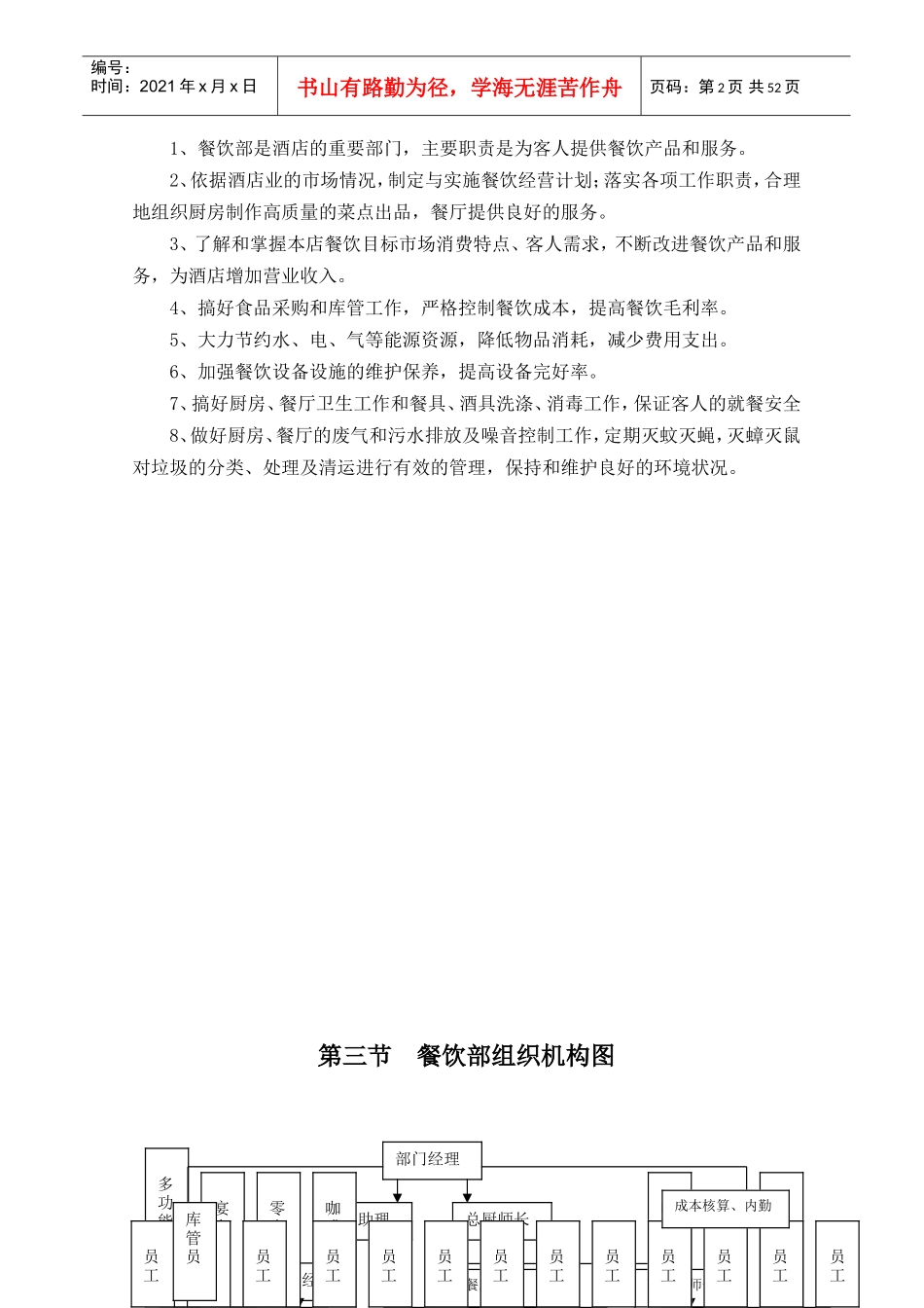 酒店餐饮部工作手册页_第2页