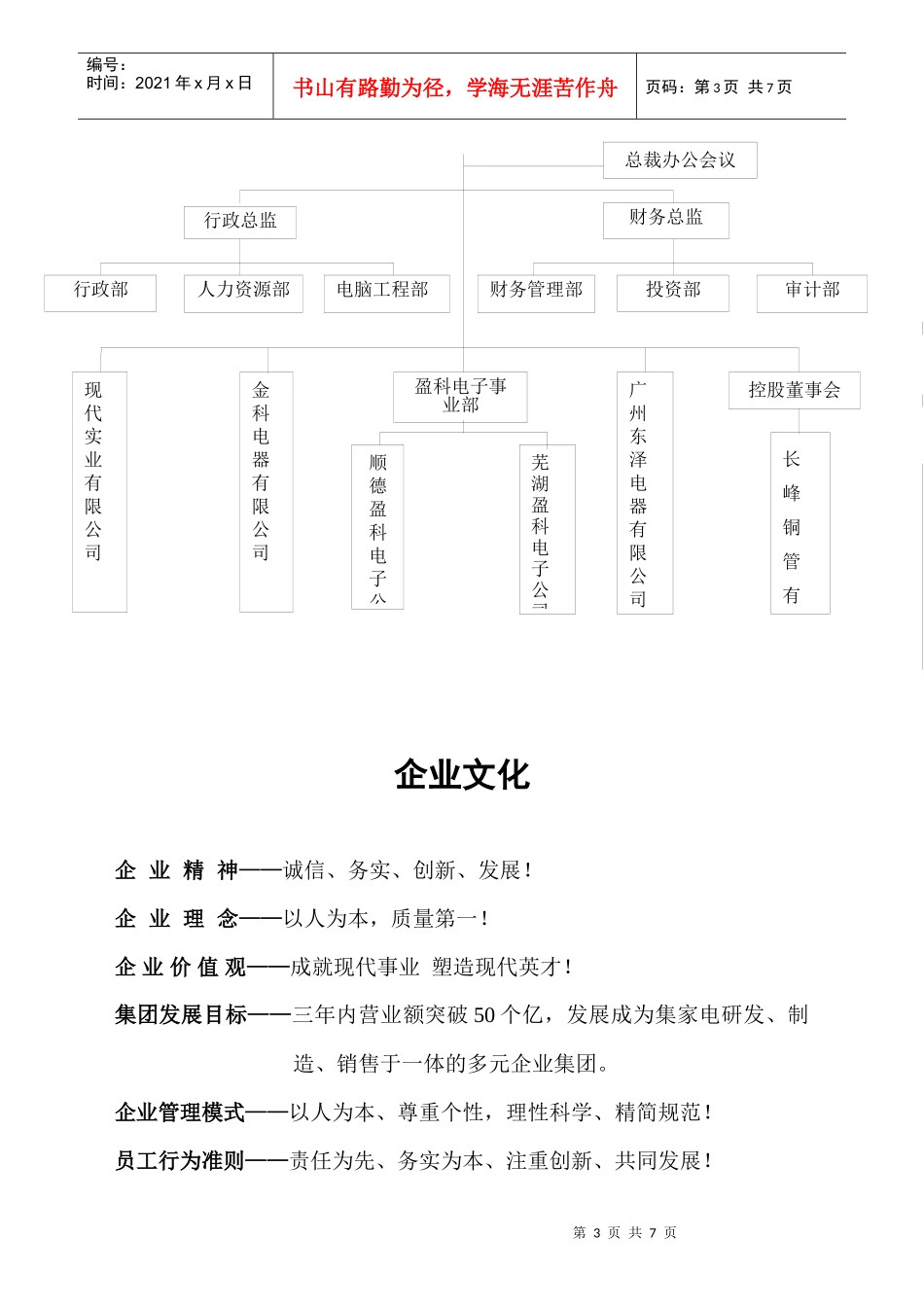 广东顺德现代集团员工手册_第3页