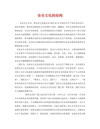 《安全文化》之安全文化的结构 