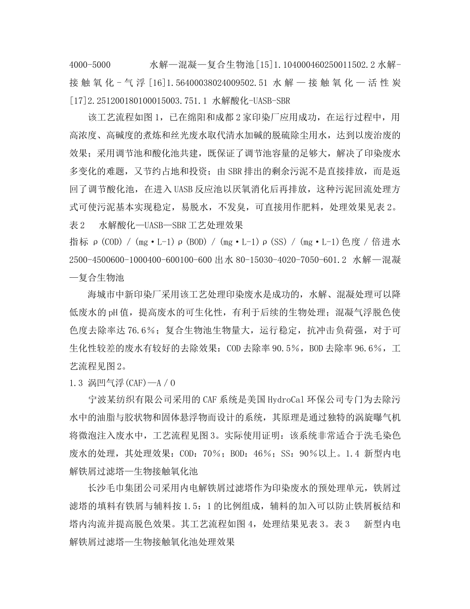 《安全环境-环保技术》之印染废水处理工艺进展 _第2页