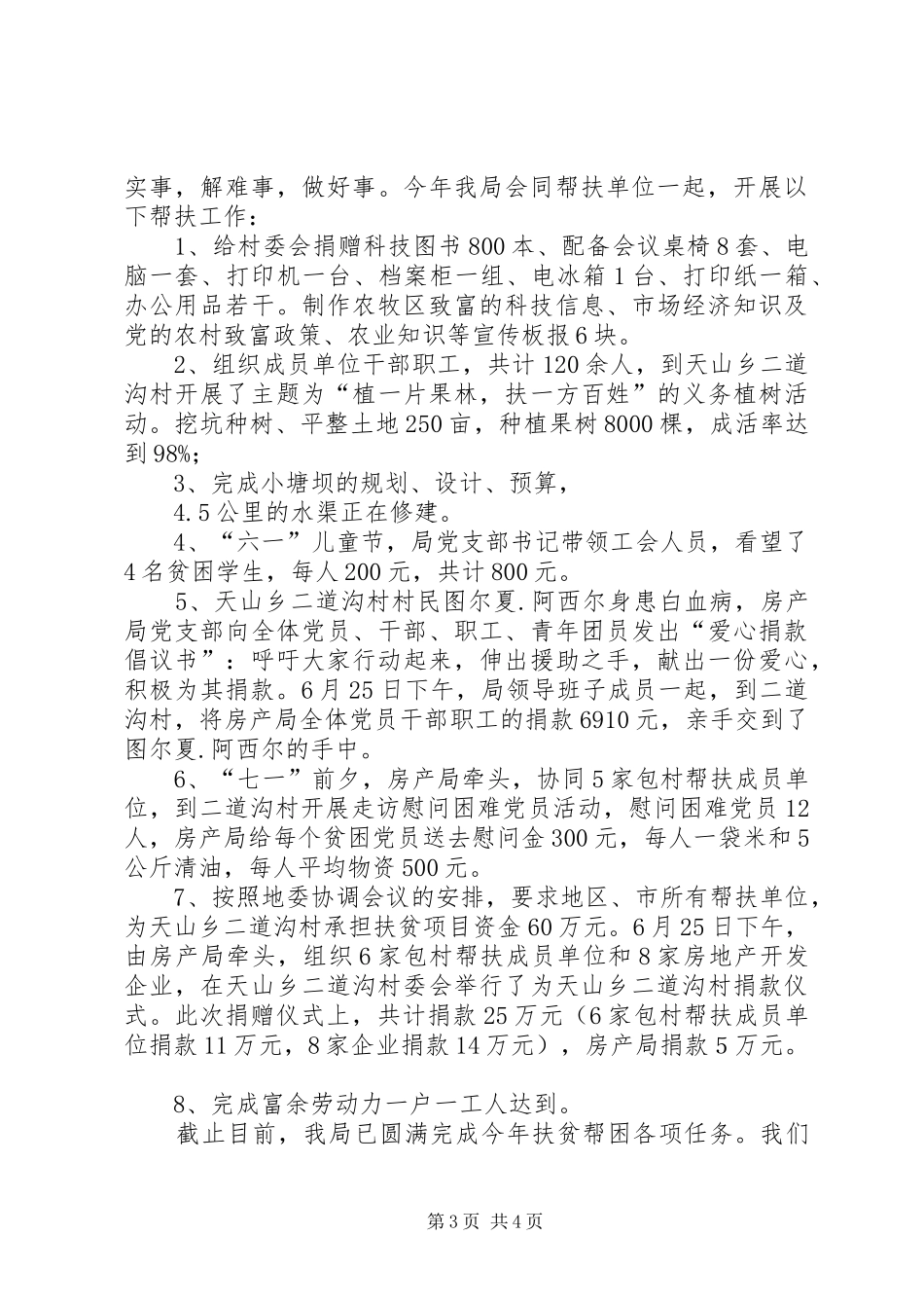 房产局年度扶贫帮困工作总结_第3页