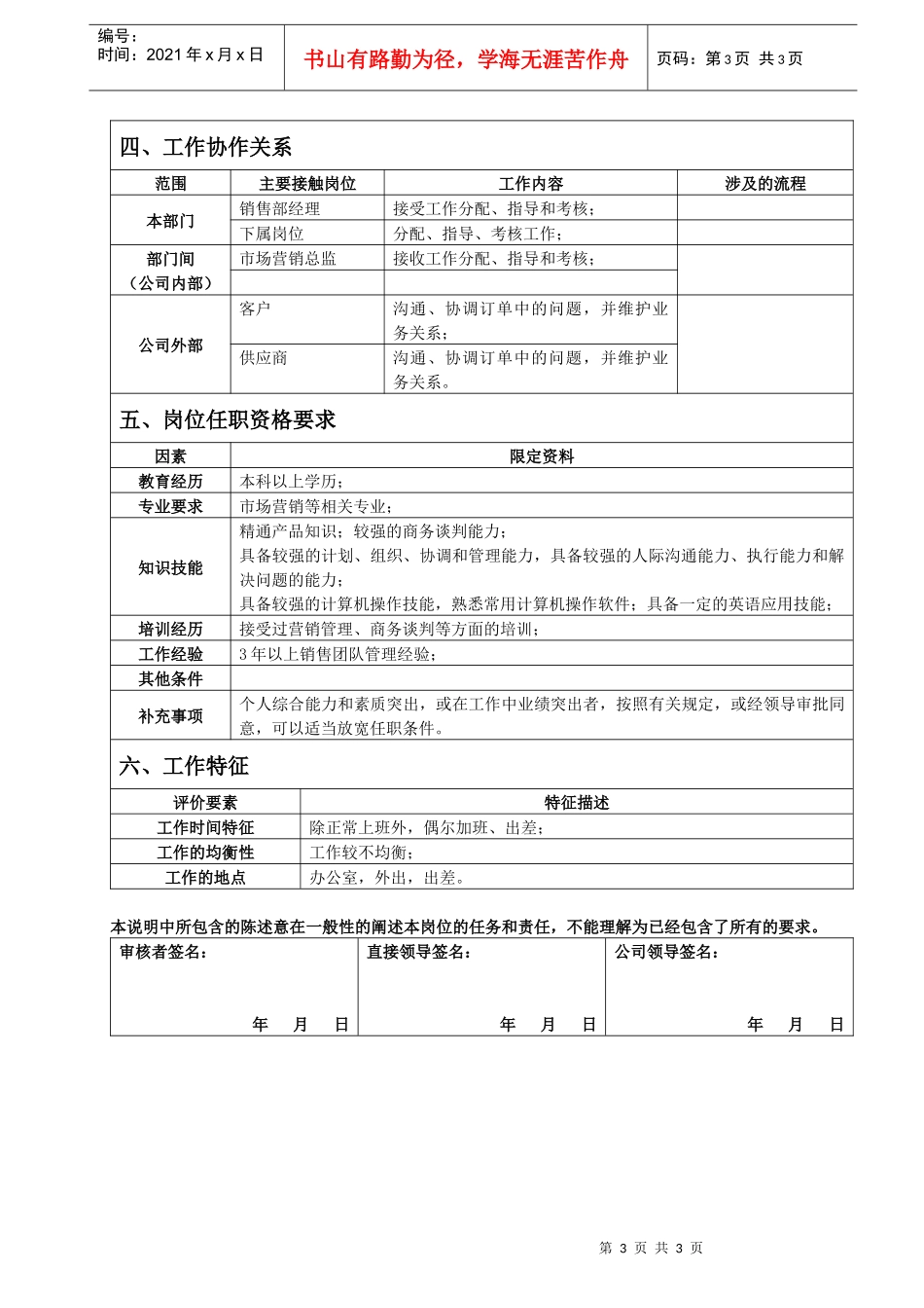 详细岗位说明书编写_第3页