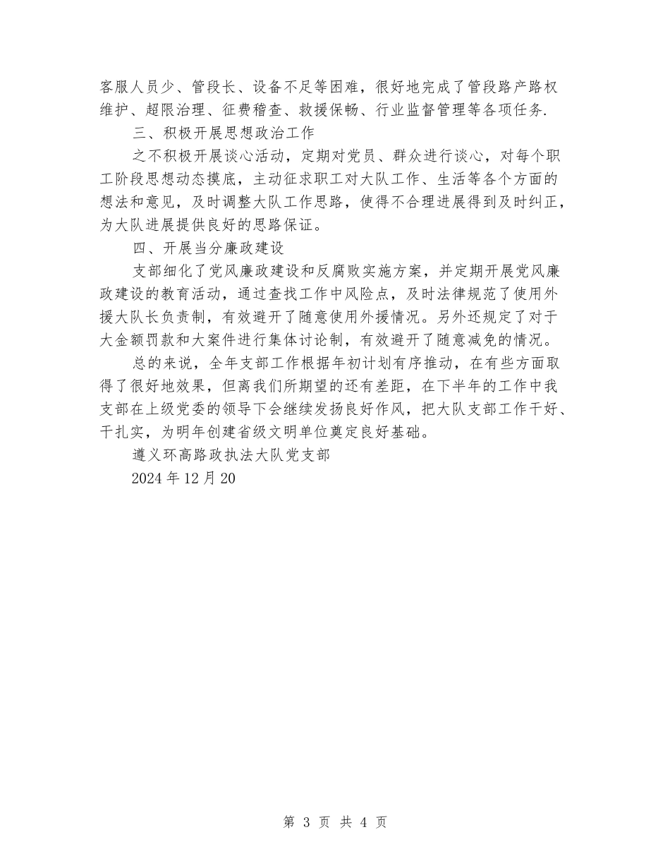 环高路政执法大队党支部工作总结_第3页