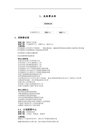 流通HR部门职责汇总