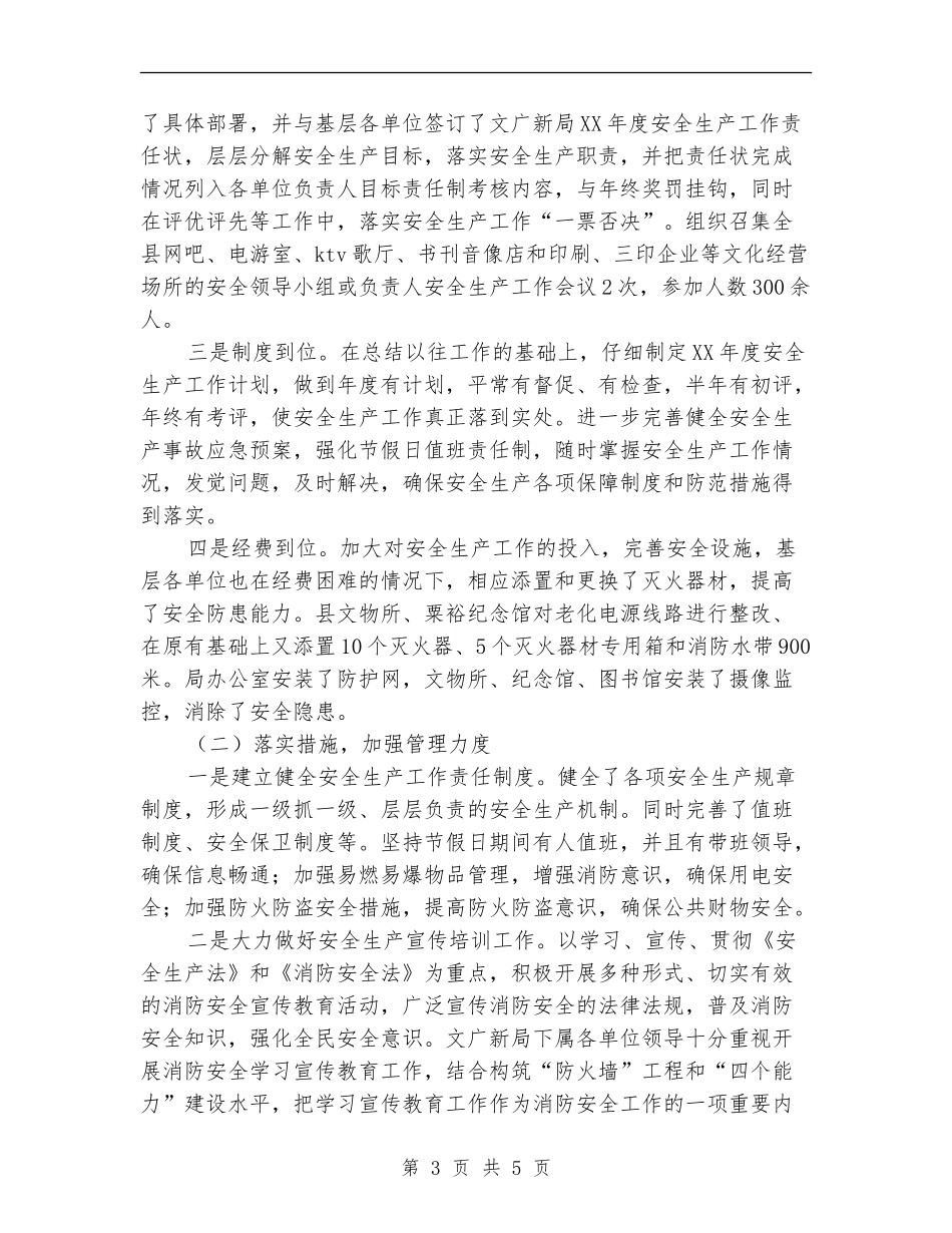 2024年文广新局安全生产工作总结范文_第3页