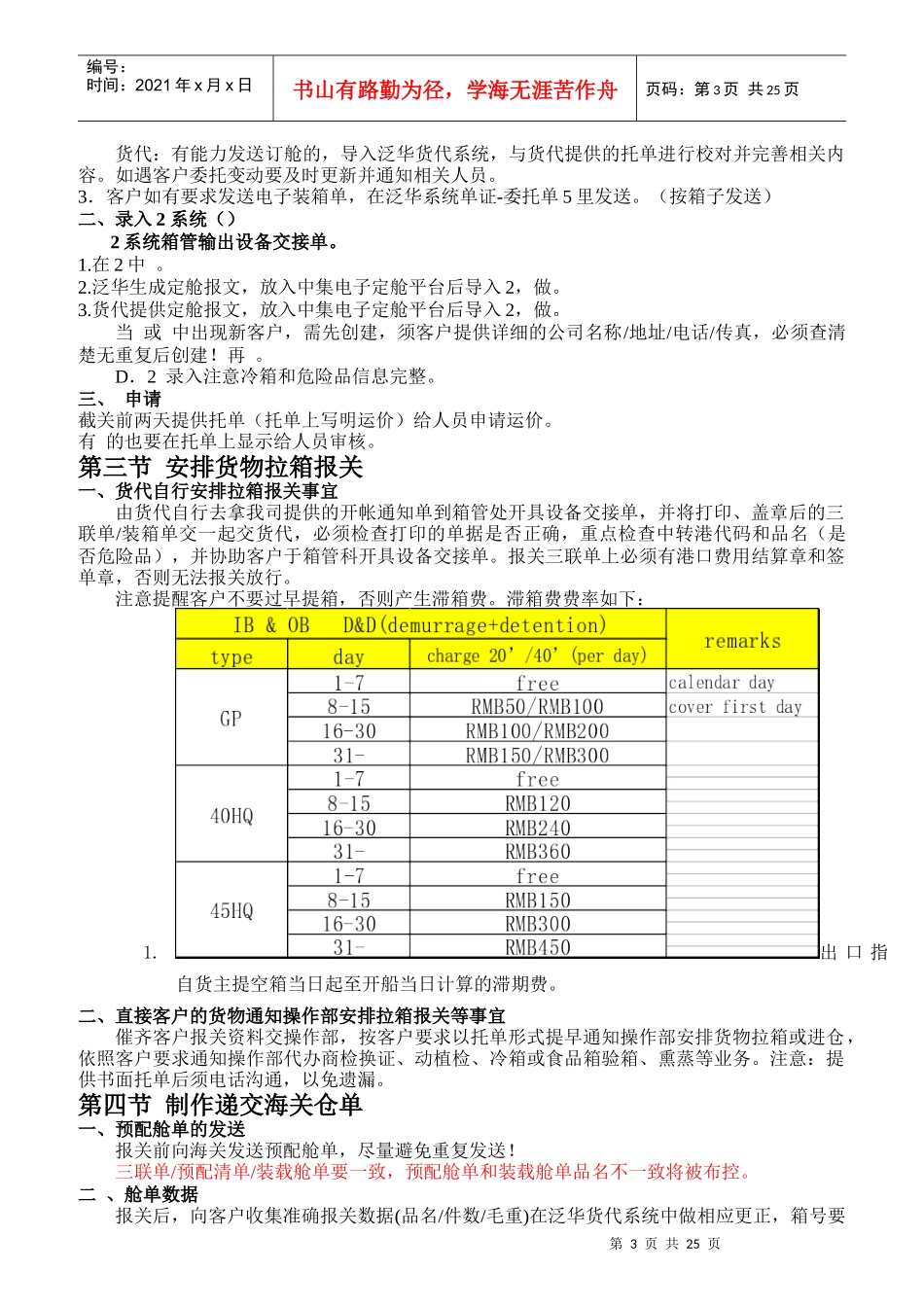 欧地营销部岗位指导书_第3页