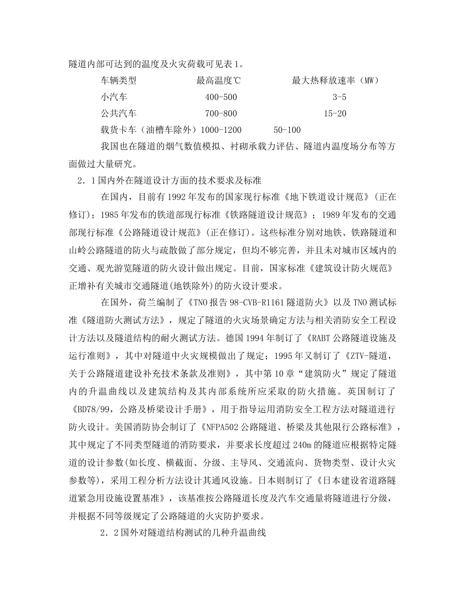 《安全技术》之国内外隧道防火技术现状及发展趋势 _第2页