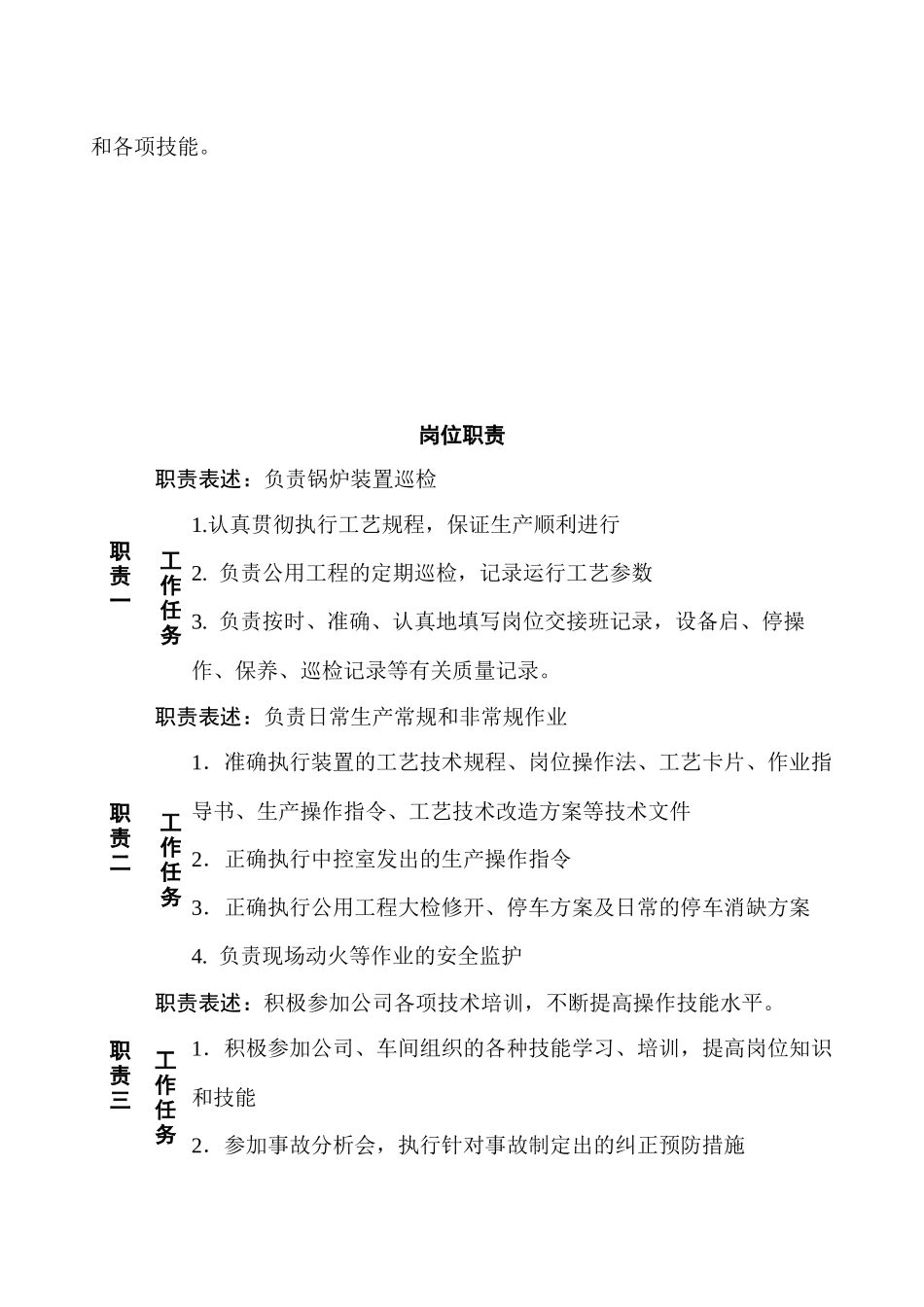 锅炉岗位工作说明书范本_第2页