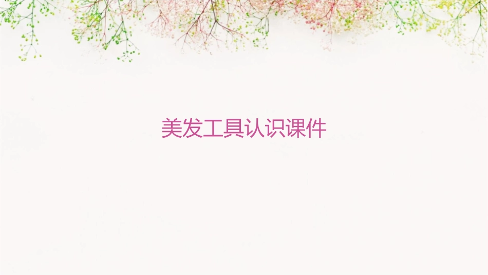 美发工具认识课件_第1页