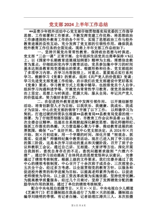 党支部2017上半年工作总结