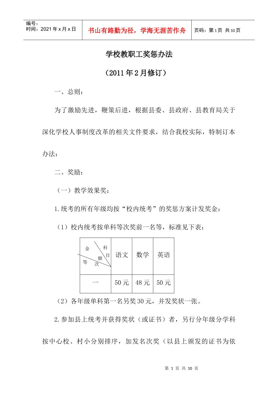 教职工奖惩办法_第1页