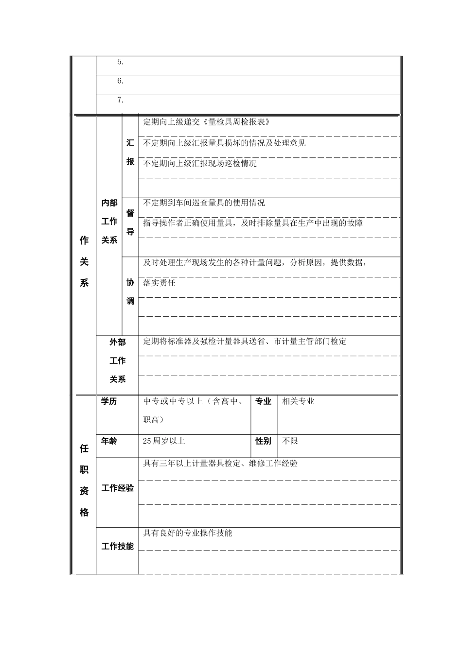 通用量具检定员岗位说明书_第2页