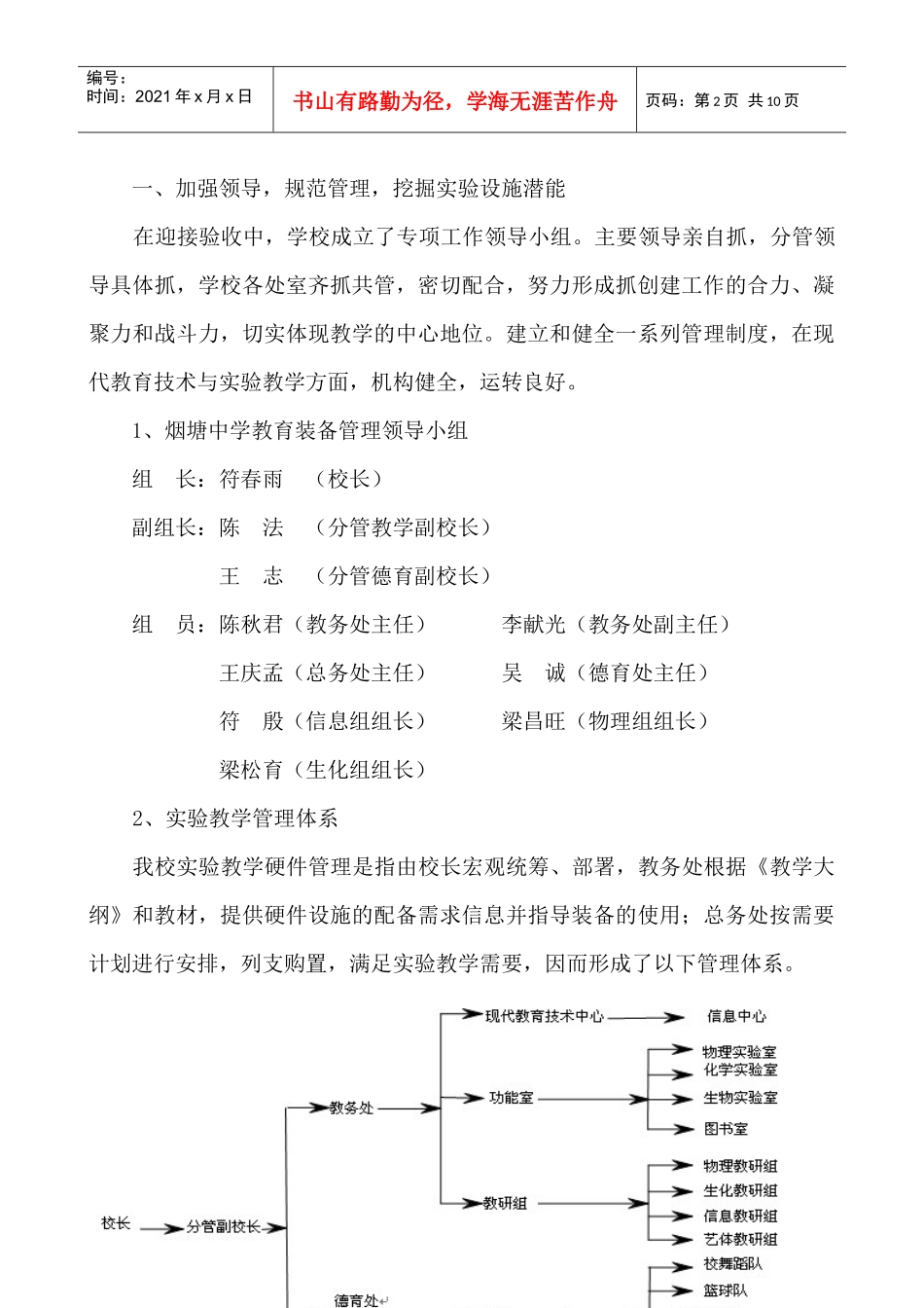 某中学学示范学校验收汇报材料_第2页