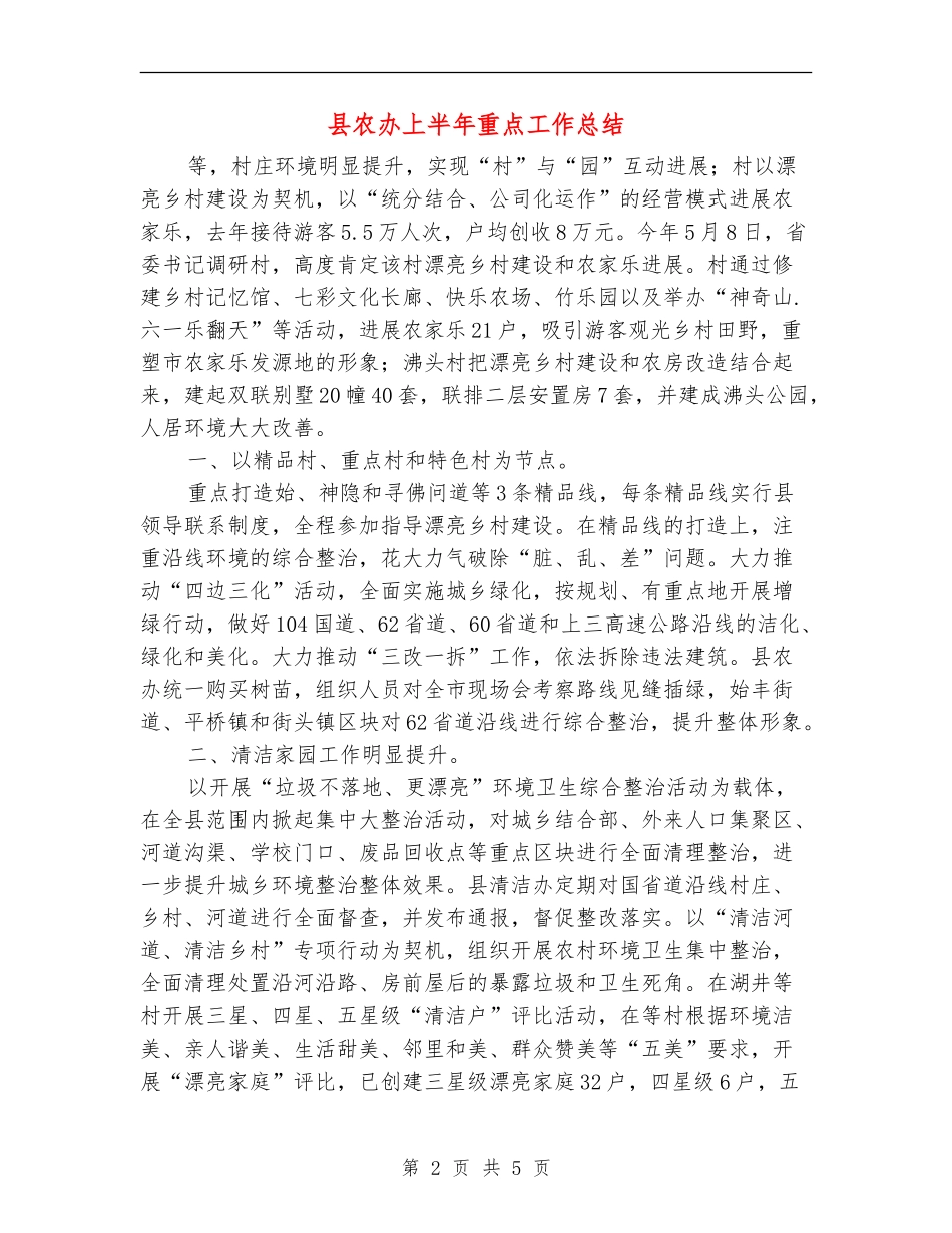 县农办上半年重点工作总结_第2页