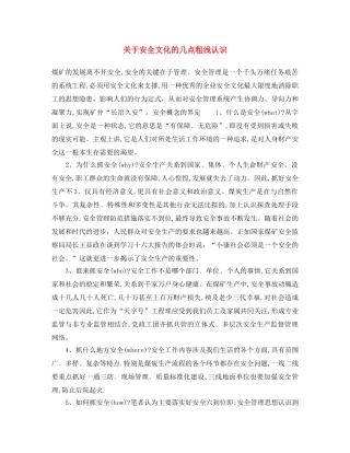 《安全文化》之关于安全文化的几点粗浅认识 