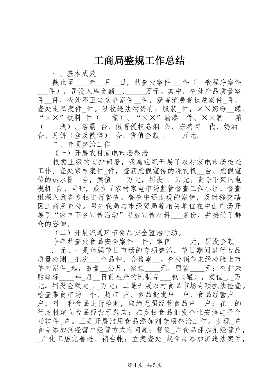 工商局整规工作总结_第1页