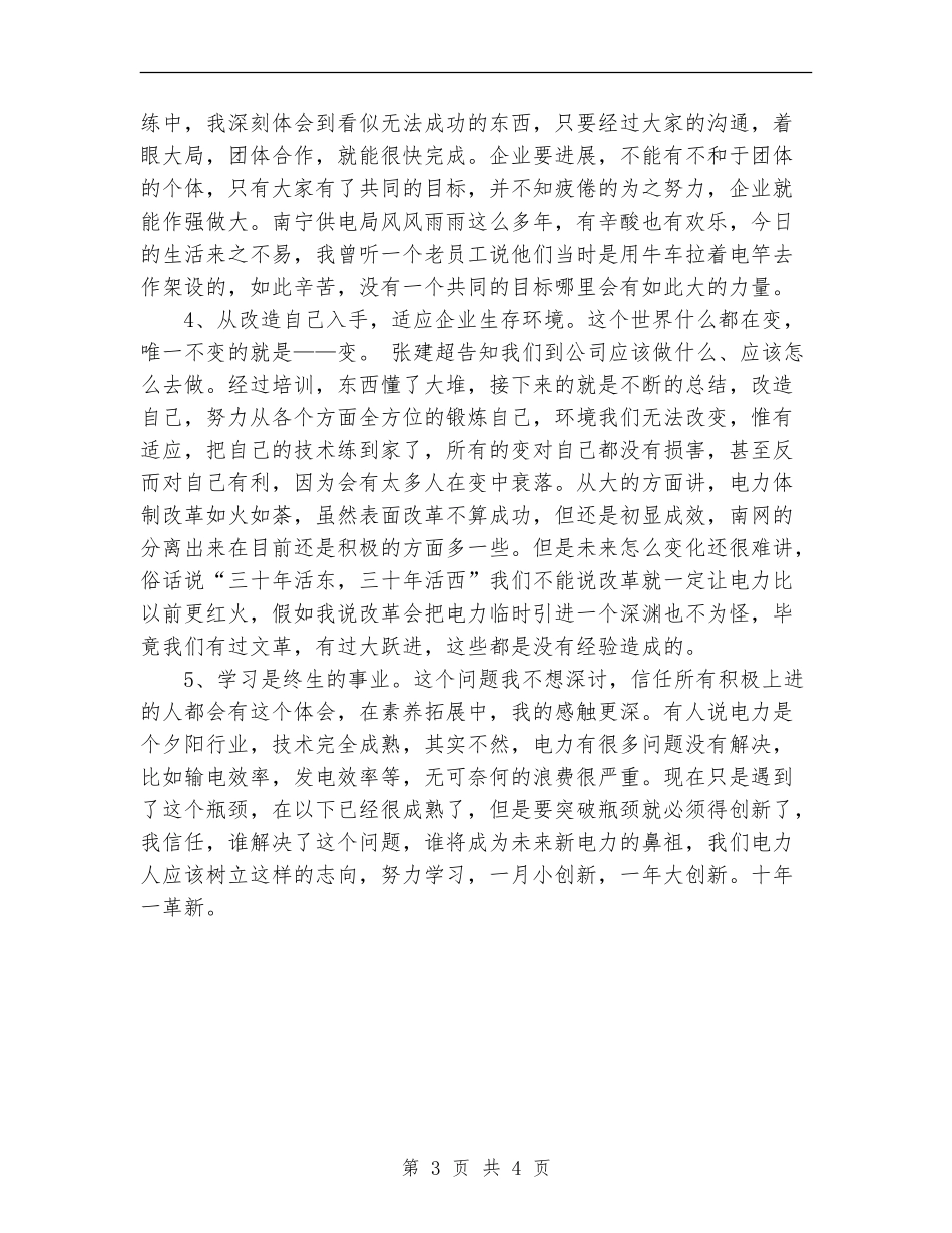 2024年11月岗前培训总结范文_第3页