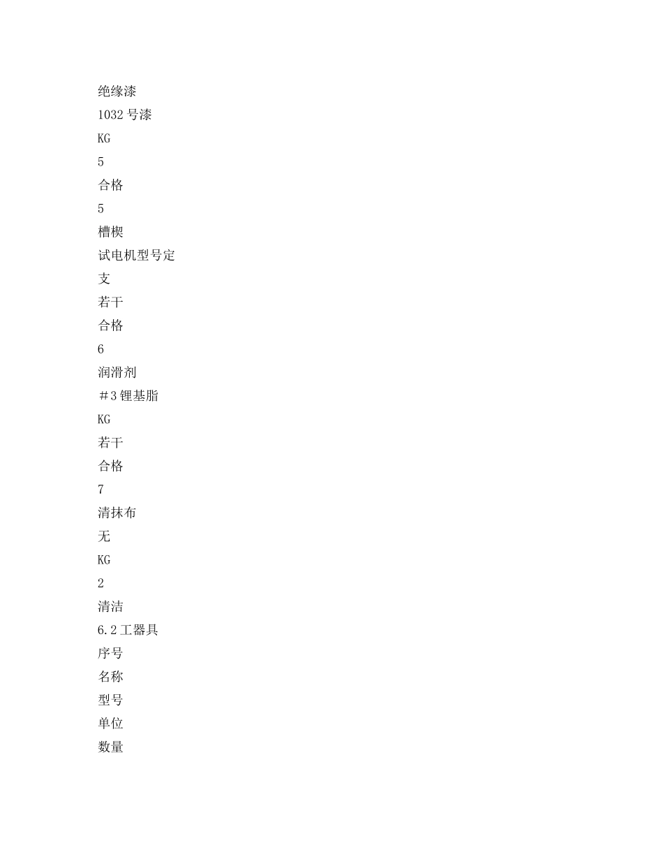 《安全技术》之05-6KV立式高压电机(轴瓦式)大修作业指导书 _第3页