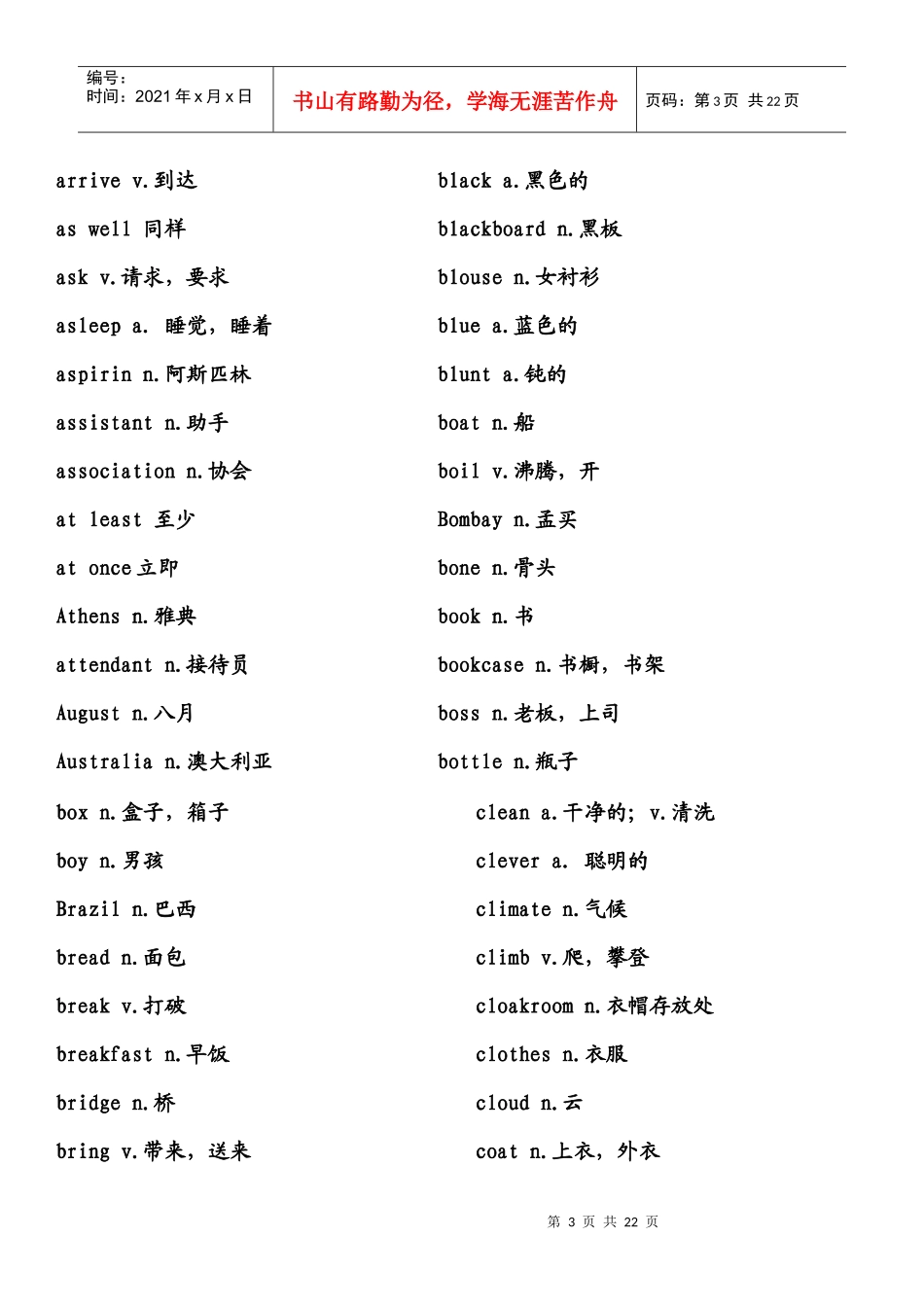 新概念英语单词总结_第3页
