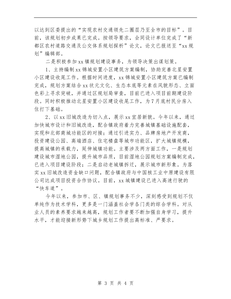 2024乡村规划师上半年工作个人总结_第3页