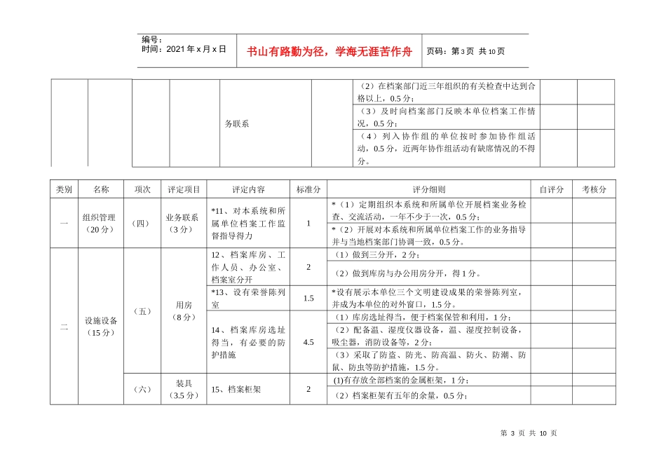 浅析江苏省档案工作等级评定试行标准_第3页