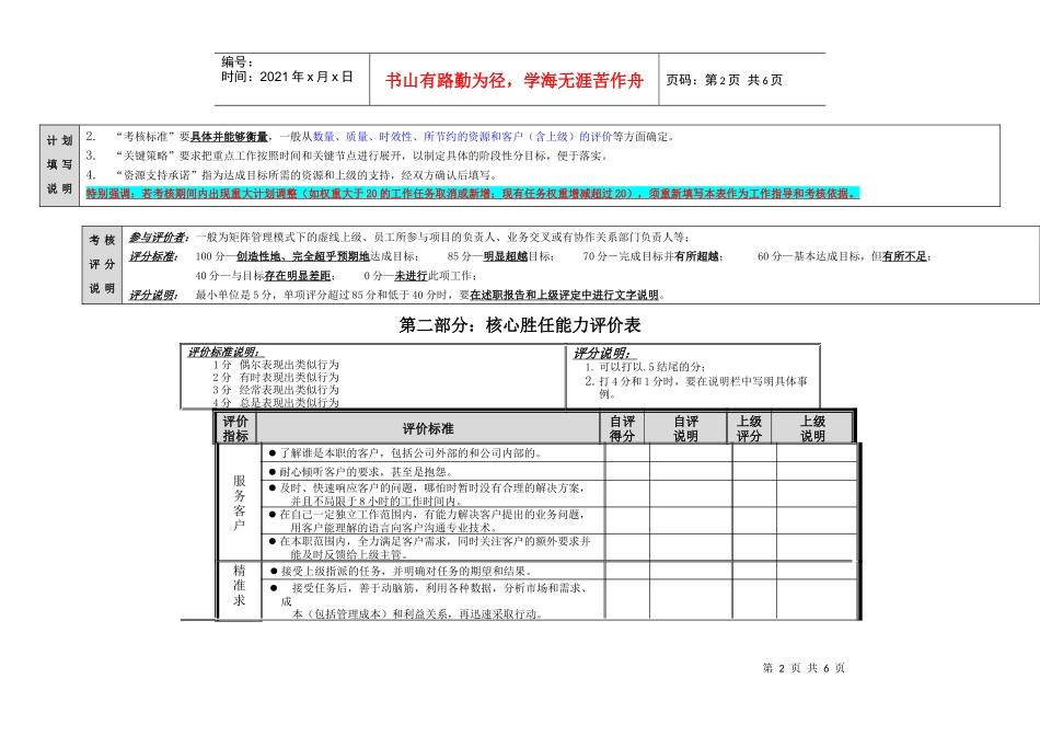 绩效计划及考核表_第2页