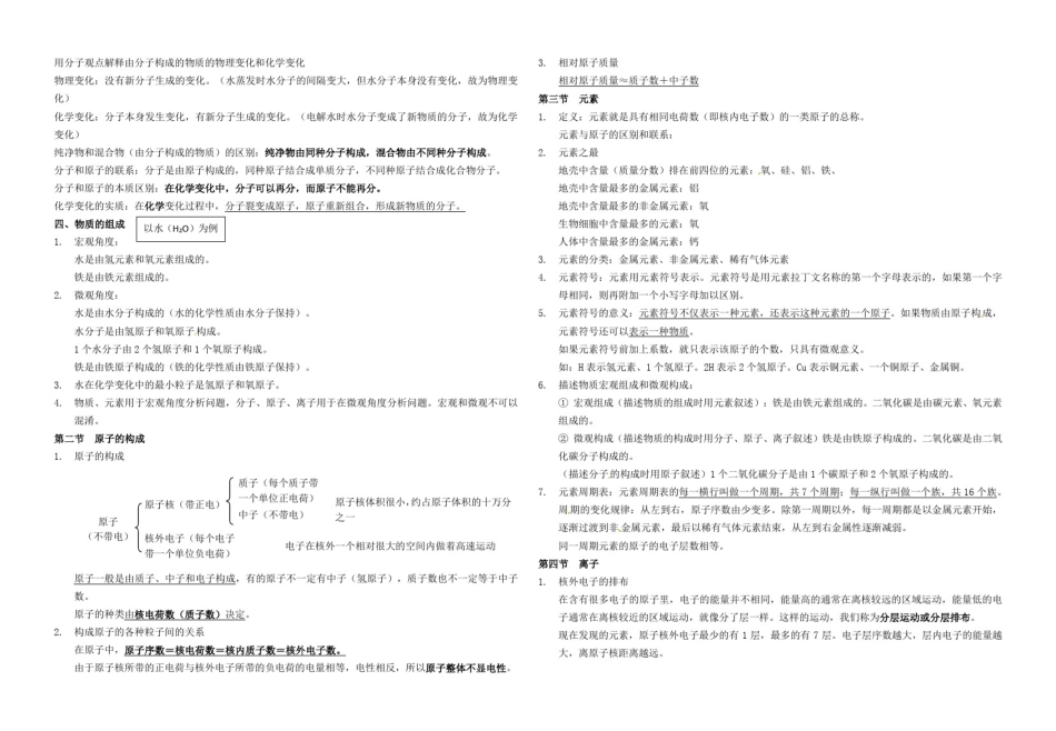 初中化学全册知识清单_第3页