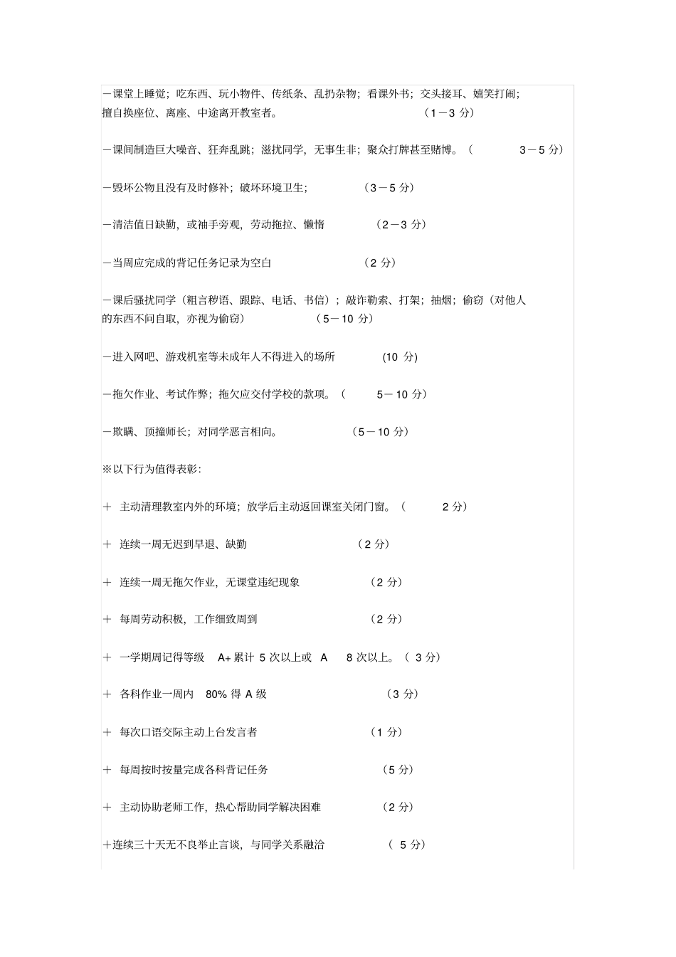 (完整版)初中生班级班规_第3页