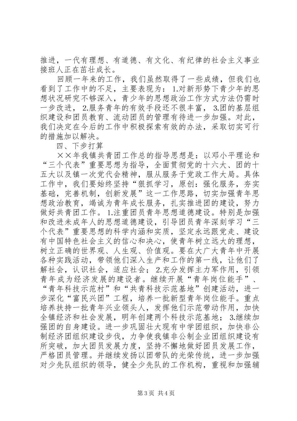共青团镇委员会年工作总结_第3页