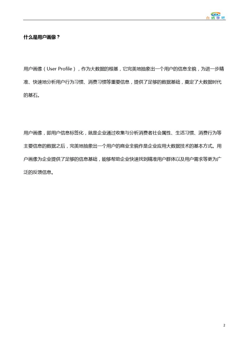 大数据构建精准用户画像技术方案_第2页