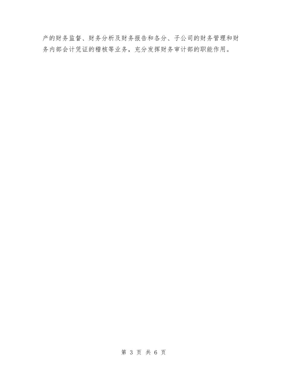 2024年公司财务审计工作总结与2024年公司财务工作总结1汇编_第3页