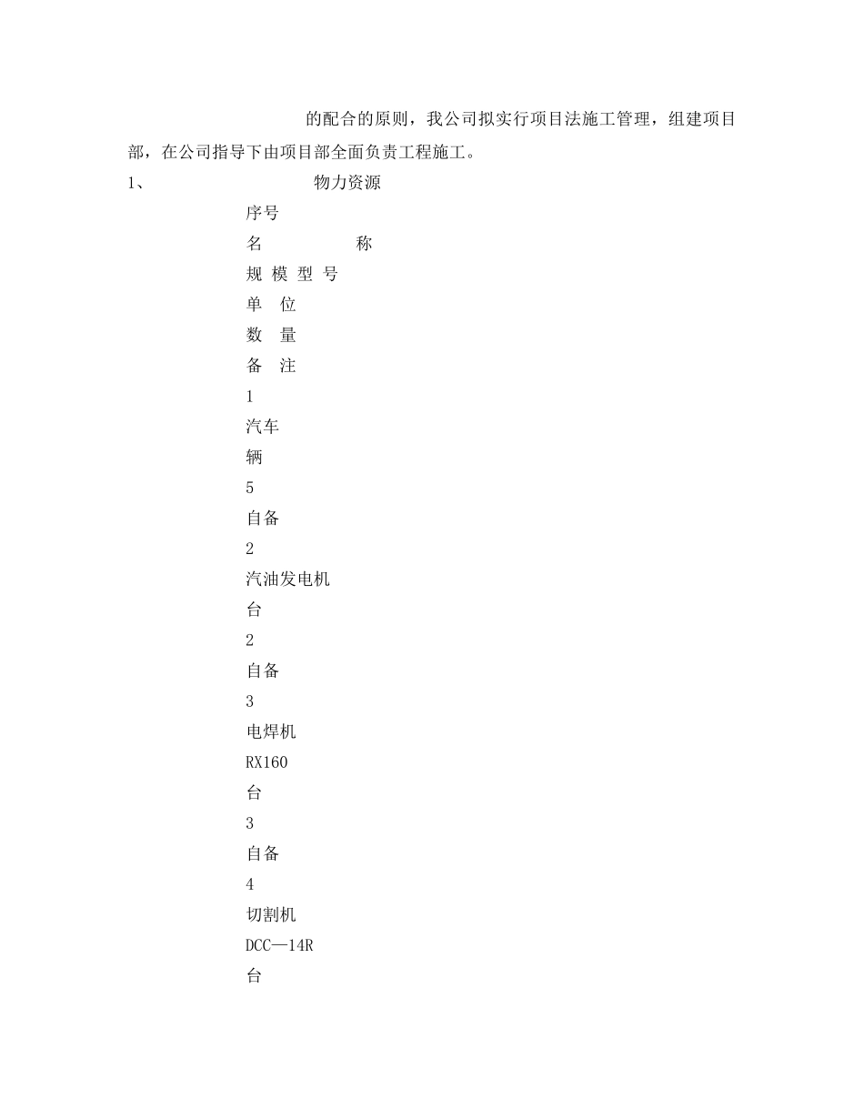 《安全管理资料》之光缆线路施工组织设计 _第2页