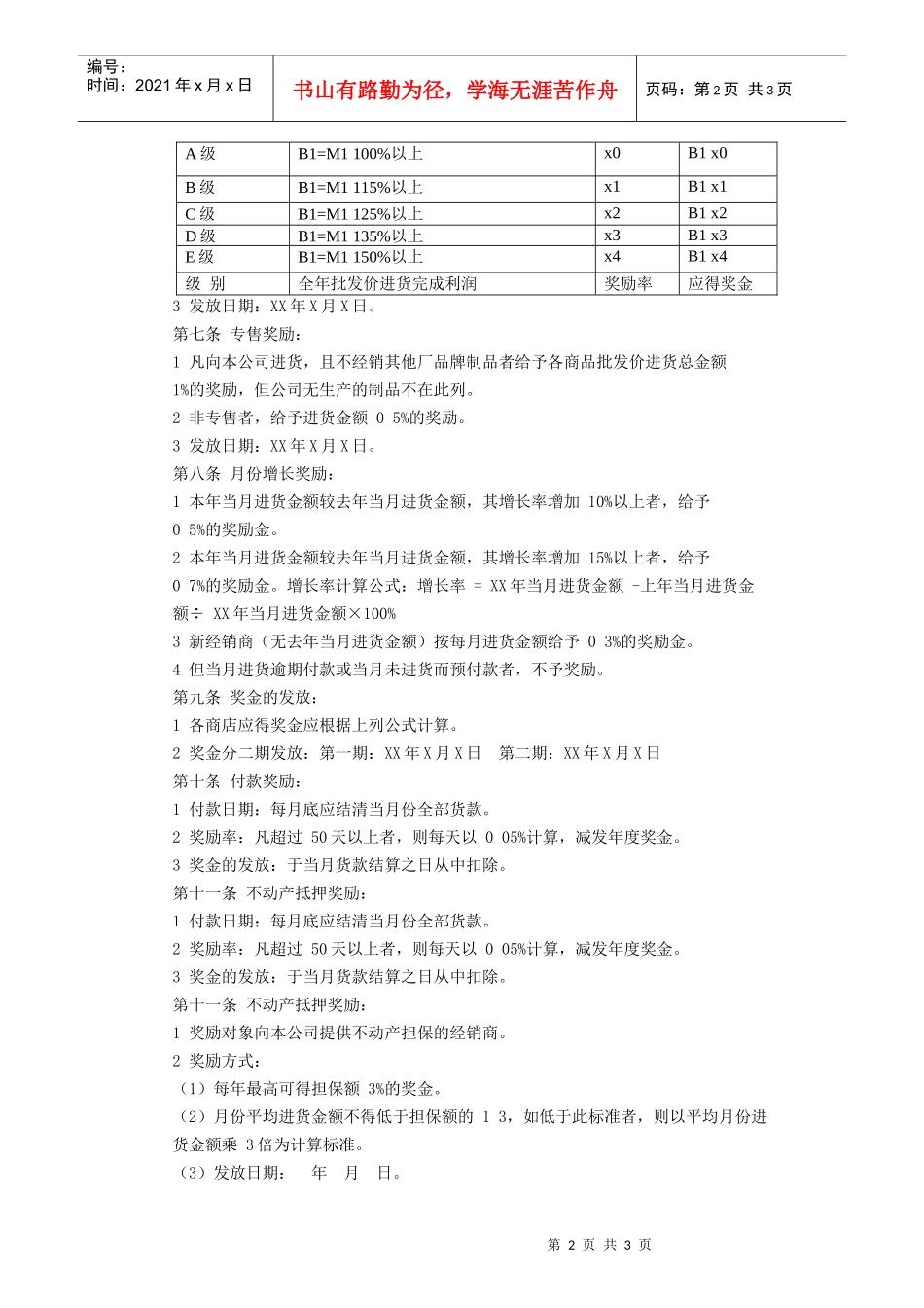 经销商年终奖励办法_第2页