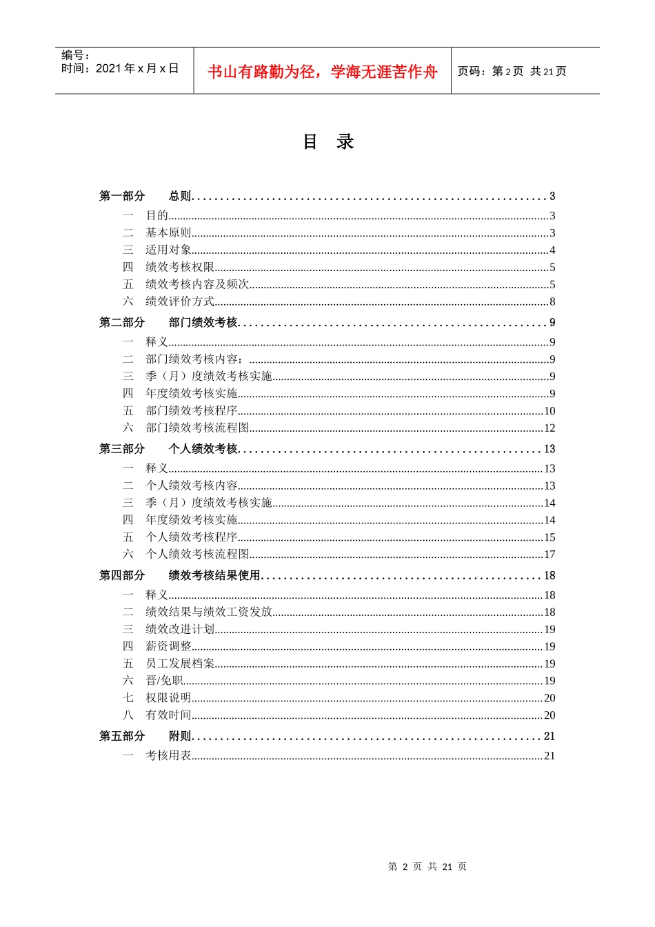 绩效考核规程--三联1220_第2页