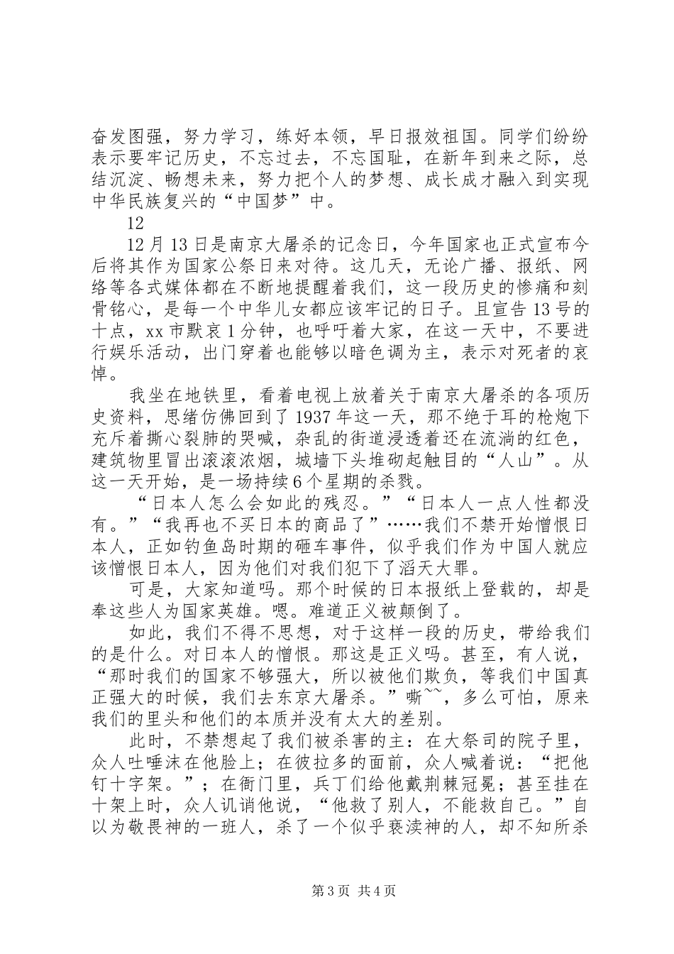 国家公祭日活动总结_第3页