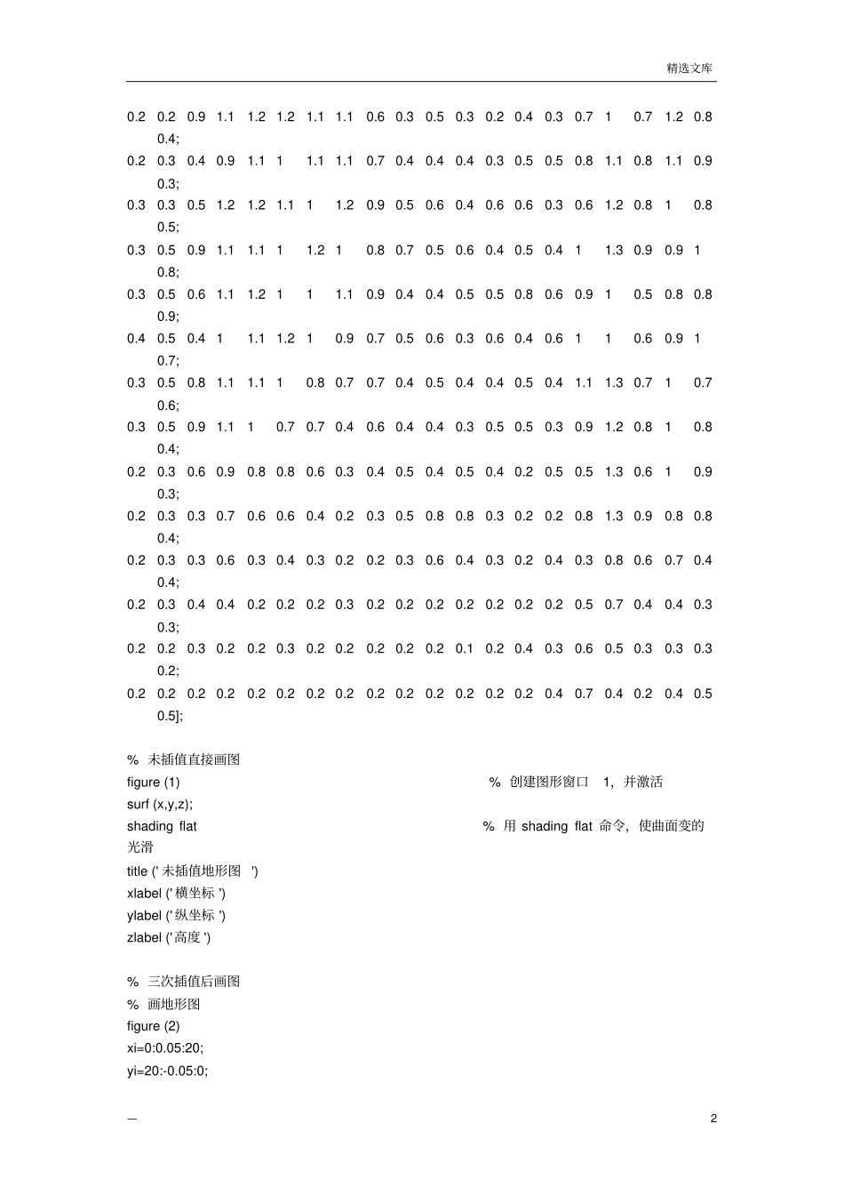 数学建模代码汇总_第2页