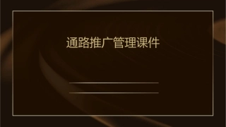 通路推广管理课件