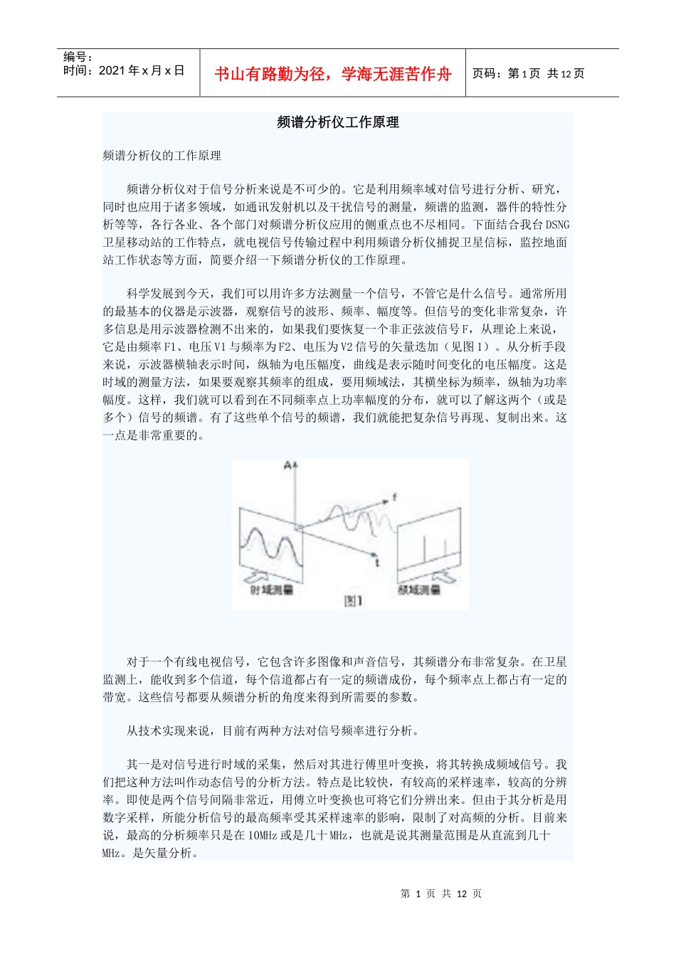 谱分析仪工作原理_第1页