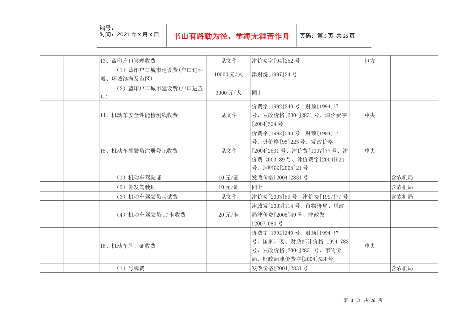 行政事业性收费-滨海新区欢迎您！_第3页