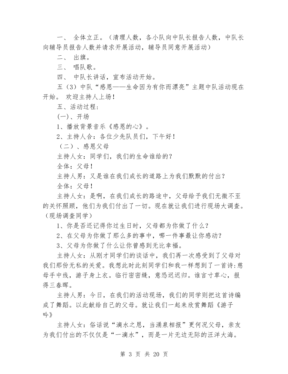 少先队活动方案_第3页
