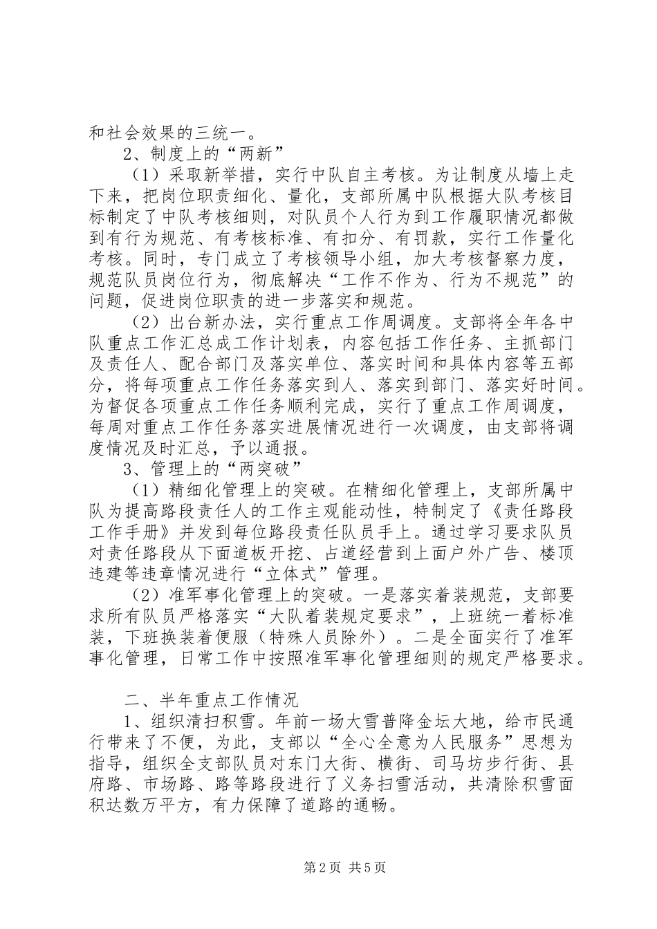 城管支队工作情况小结_第2页