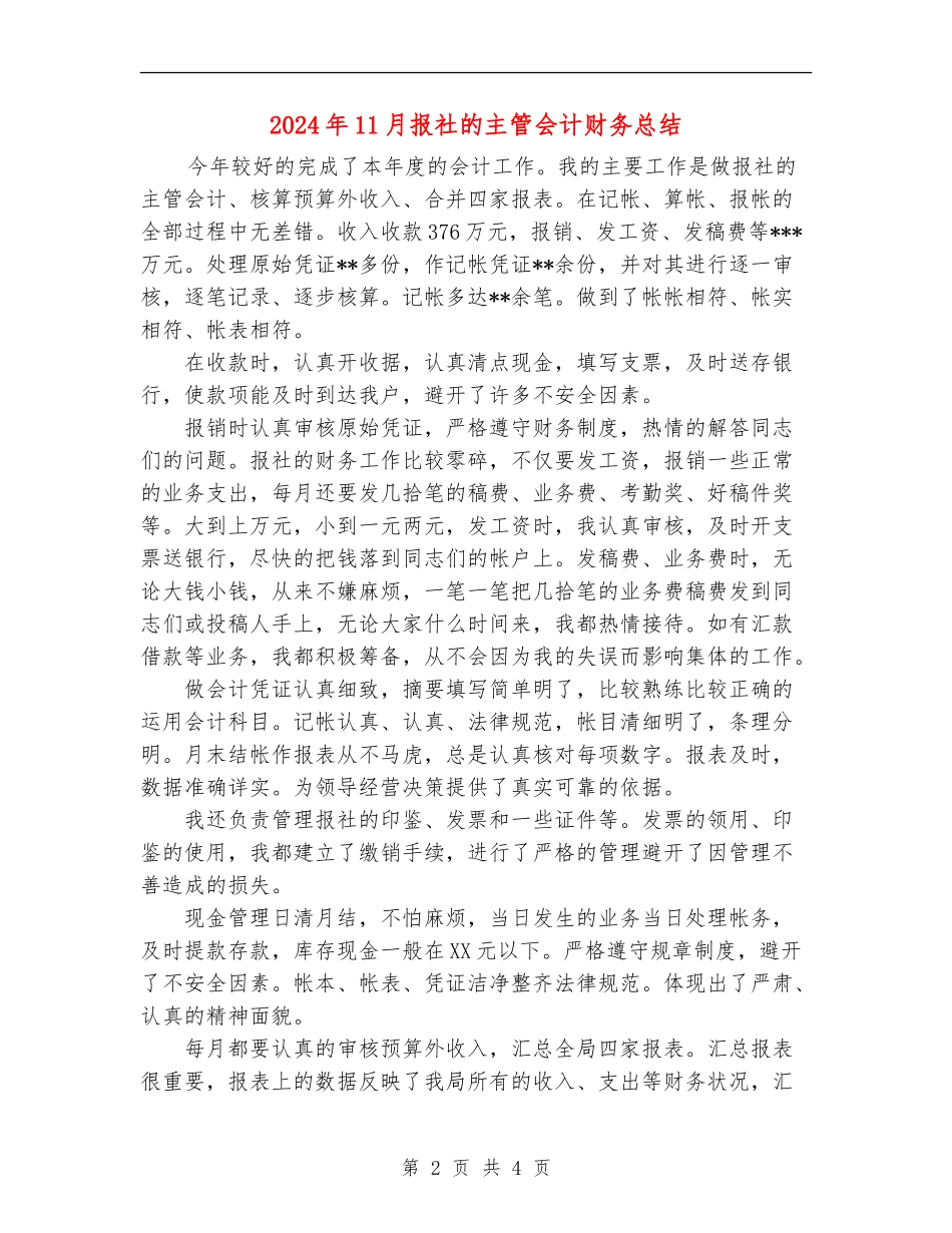 2024年11月报社的主管会计财务总结_第2页