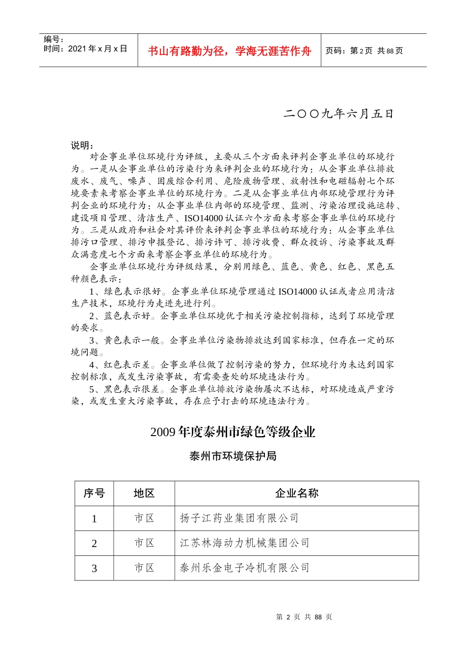 泰州市环境保护局公告_第2页