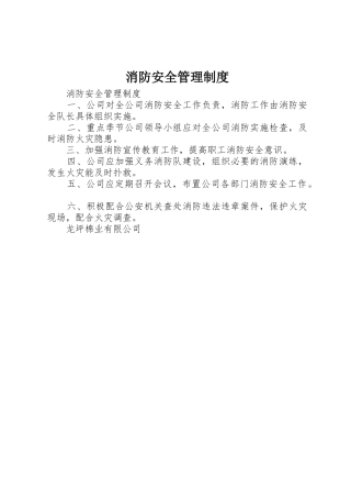 消防安全管理规章制度 (20)