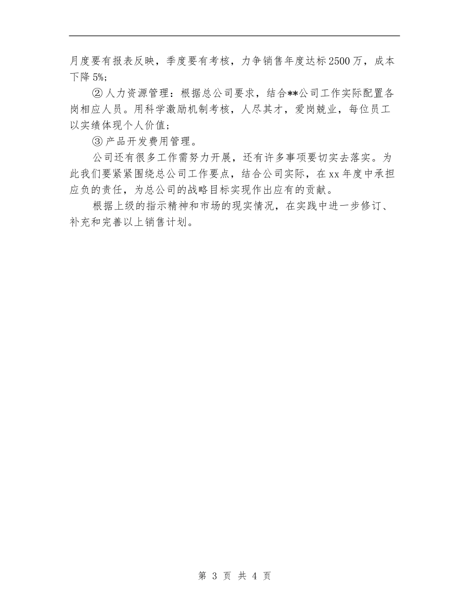 分公司销售工作计划表_第3页