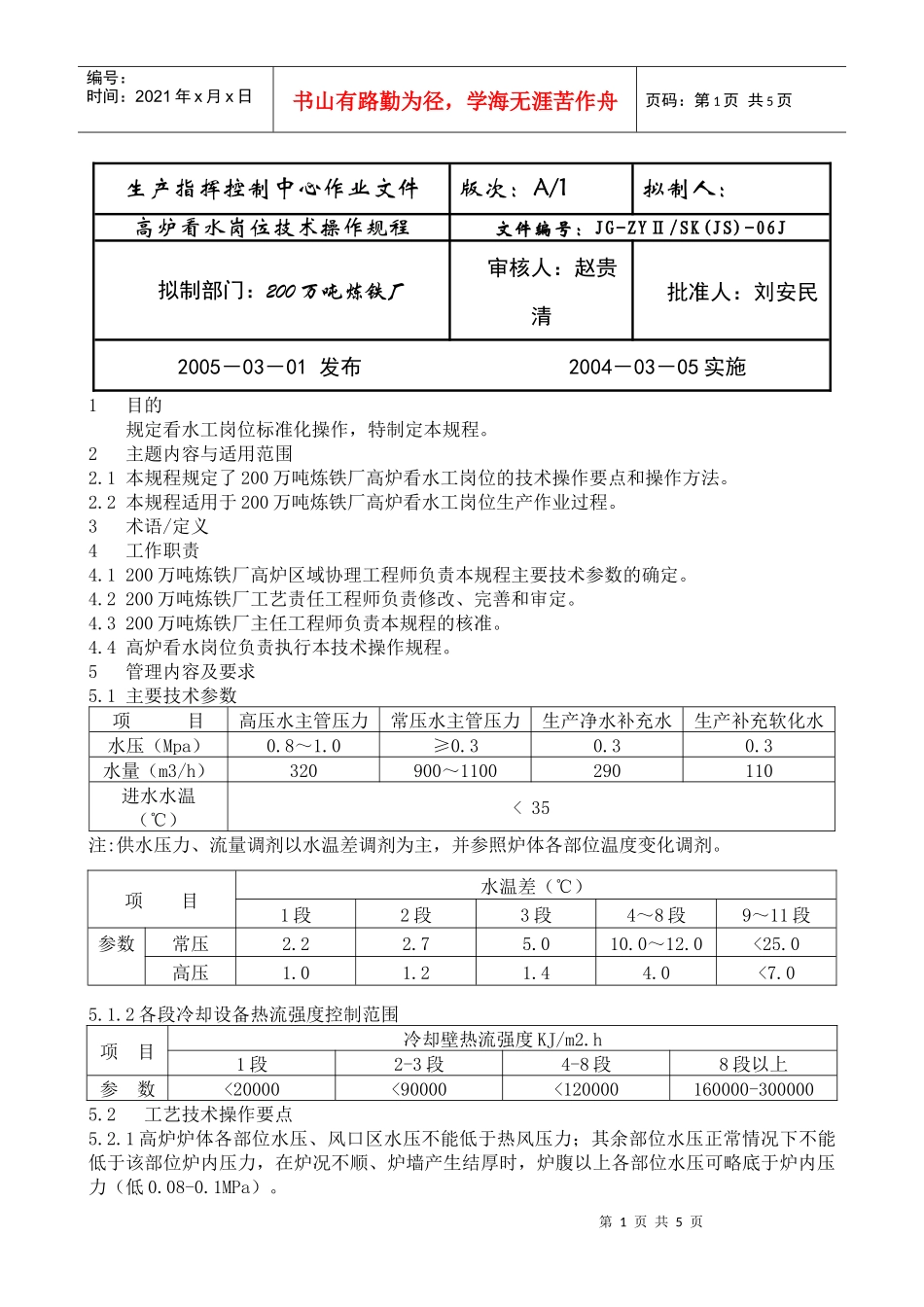 看水岗位技术操作规程_第1页